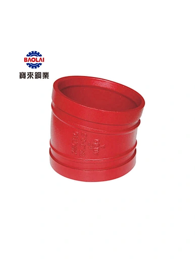 Grooved 11.25° elbow for fire sprinkler system, pipe fittings